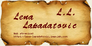 Lena Lapadatović vizit kartica